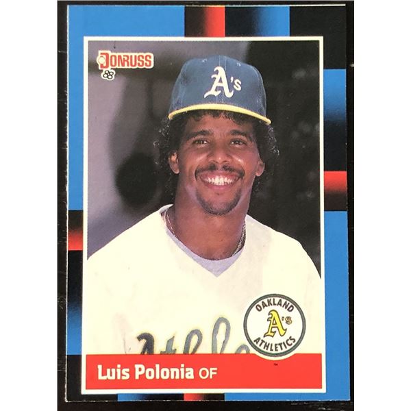 1988 DONRUSS  LUIS POLONIA ROOKIE CARD