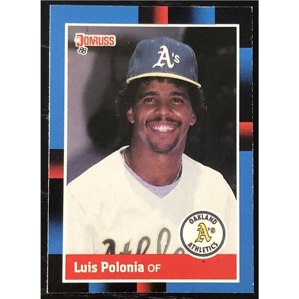 1988 DONRUSS LUIS POLONIA ROOKIE CARD