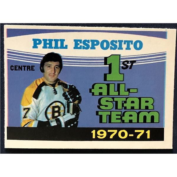 1971-72 O-PEE-CHEE PHIL ESPOSITO (HOF) AS
