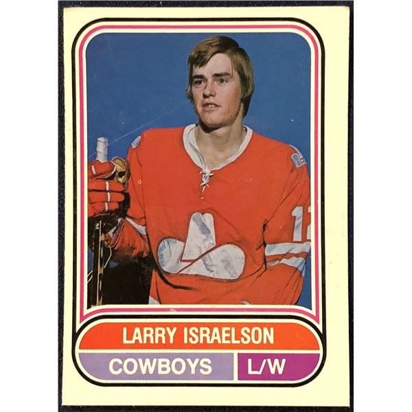 1975-76 O-PEE-CHEE WHA LARRY ISRAELSON ROOKIE CARD