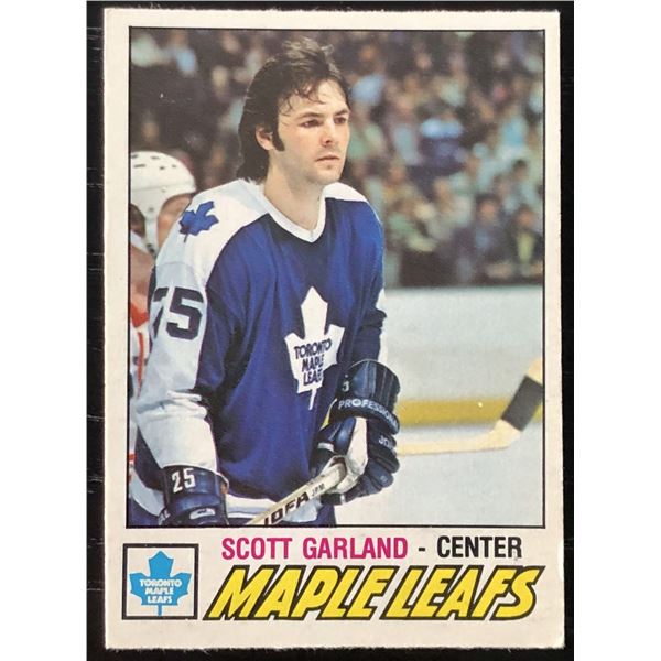 1977-78 O-PEE-CHEE SCOTT GARLAND ROOKIE CARD