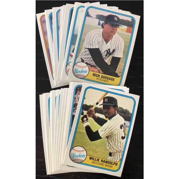1981 FLEER BASEBALL COLLECTION - 25 CARDS