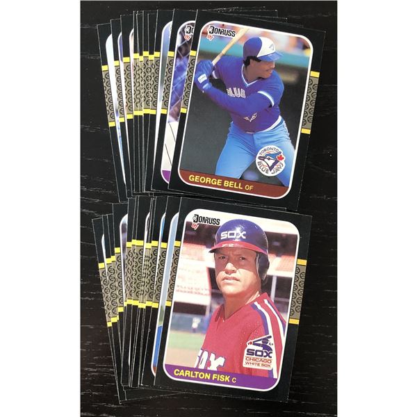 1987 DONRUSS BASEBALL COLLECTION - 25 CARDS