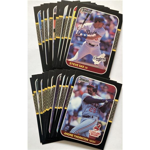 1987 DONRUSS BASEBALL COLLECTION - 25 CARDS