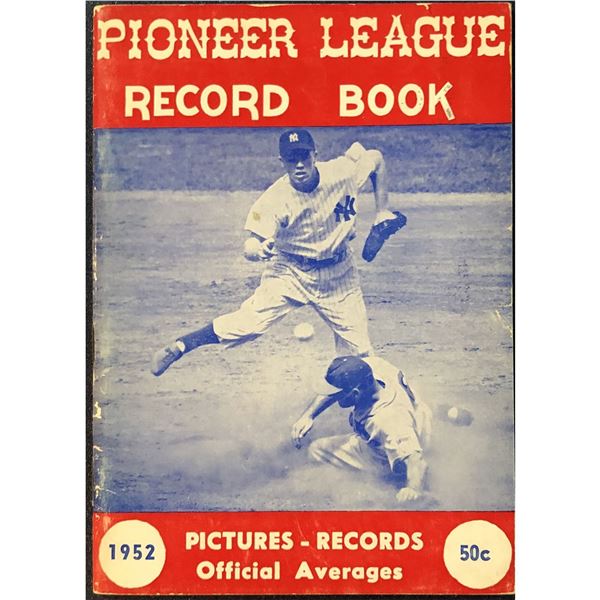 1952 PIONEER LEAGUE LEAGUE RECORD BOOK