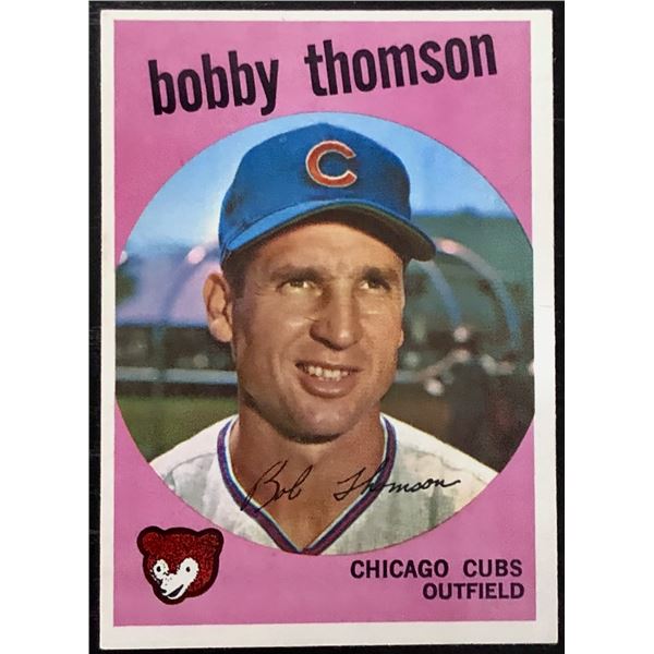 1959 TOPPS WHITEBACK BOBBY THOMSON