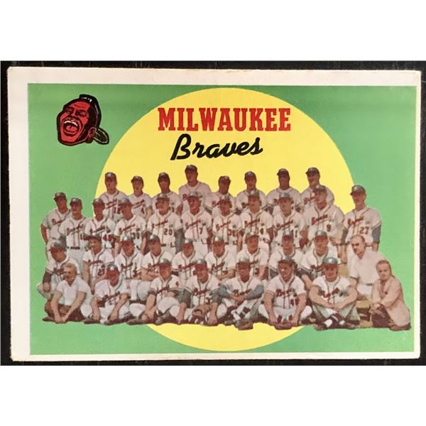 1959 TOPPS WHITEBACK MILWAUKEE BRAVES