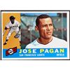 Image 1 : 1960 TOPPS JOSE PAGAN WHITEBACK