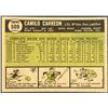 Image 2 : 1961 TOPPS CAMILO CARREON ROOKIE CARD