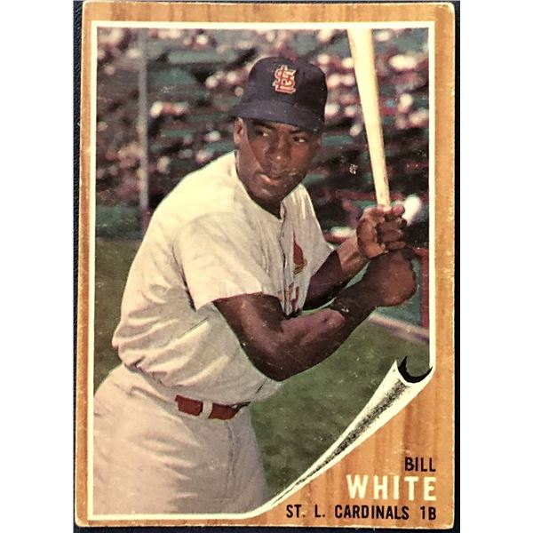 1962 TOPPS BILL WHITE