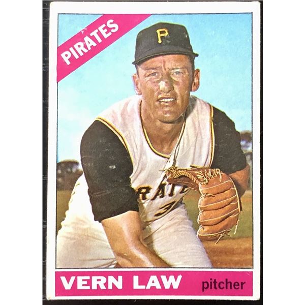 1966 TOPPS VERN LAW