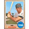 Image 1 : 1968 TOPPS BOB ALLISON