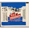 Image 1 : 1972 TOPPS U.S. PRESIDENTS WRAPPER
