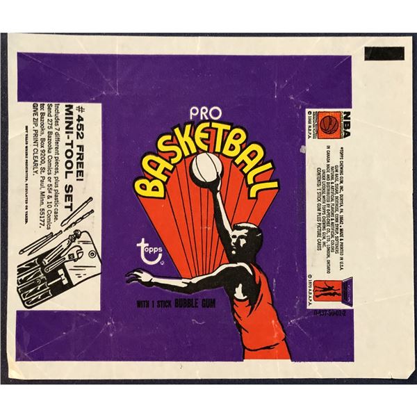 1972-73 TOPPS NBA WRAPPER
