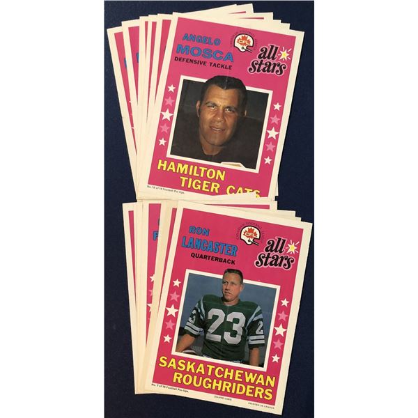 1971 O-PEE-CHEE CFL INSERT POSTERS - COMPLETE SET