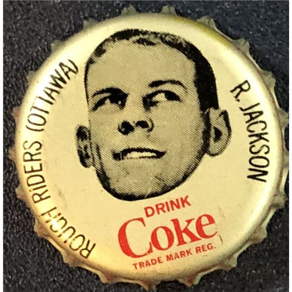 1965 COCA COLA CFL BOTTLE CAPS - RUSS JACKSON (HOF)