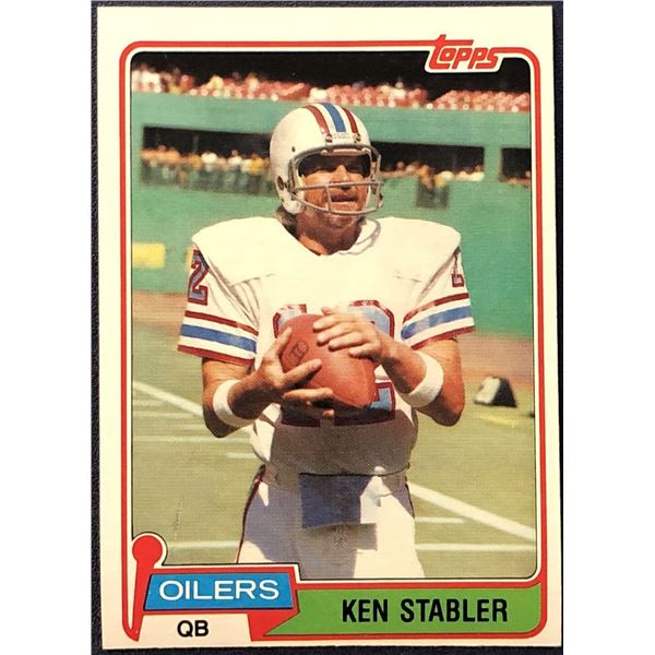 1981 TOPPS KEN STABLER (HOF)