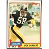 Image 1 : 1981 TOPPS JACK LAMBERT (HOF)
