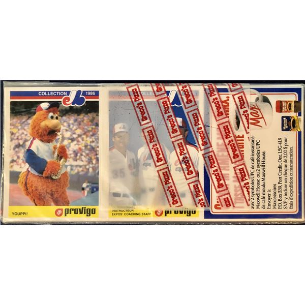 1986 PROVIGO PIZZA MONTREAL EXPOS SET