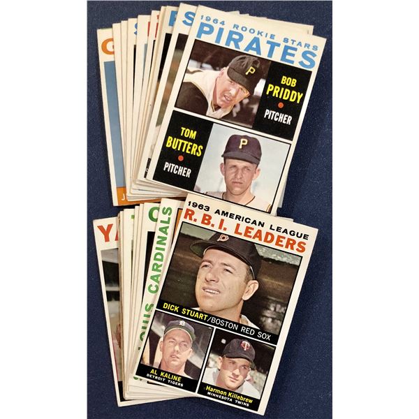 1964 TOPPS BASEBALL COLLECTION - 20 CARDS