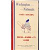 Image 1 : 1955 WASHINGTON NATIONALS PRESS GUIDE