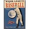 Image 1 : 1943 MAJOR LEAGUE BASEBALL FACTS & RULES - TED WILLIAMS (HOF) COVER