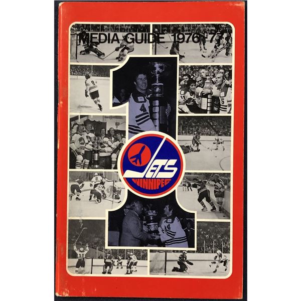 1976-77 WHA WINNIPEG JETS MEDIA GUIDE