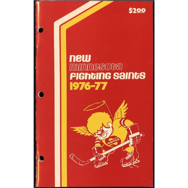 1976-77 WHA MINNESOTA FIGHTING SAINTS MEDIA GUIDE