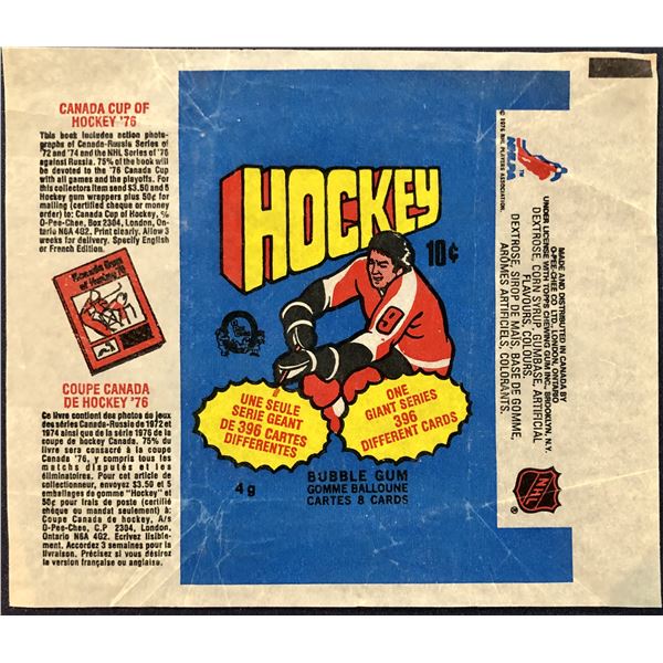 1976-77 O-PEE-CHEE HOCKEY WRAPPER
