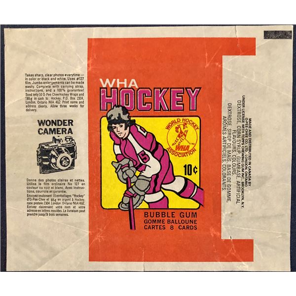 1975-76 O-PEE-CHEE WHA HOCKEY WRAPPER