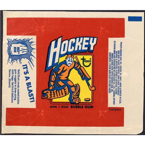 1972-73 TOPPS HOCKEY WRAPPER