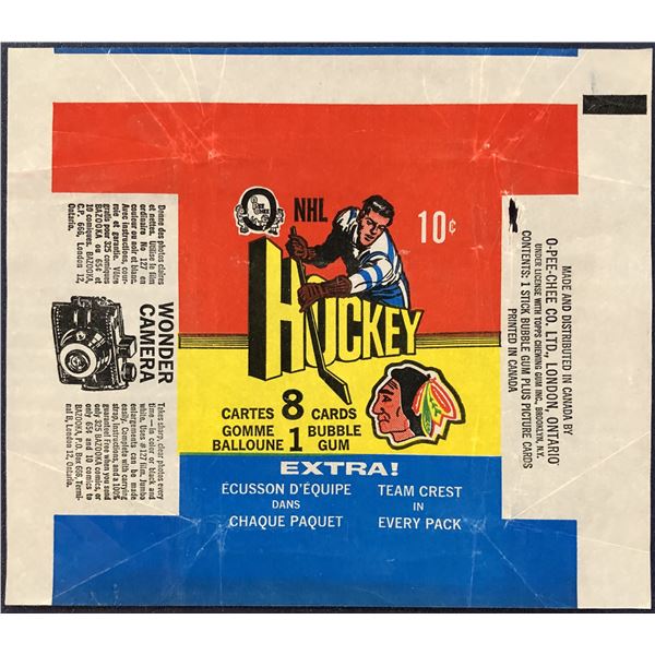 1971-72 O-PEE-CHEE HOCKEY WRAPPER