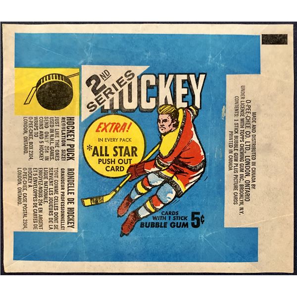 1968-69 O-PEE-CHEE HOCKEY SERIES 2 WRAPPER
