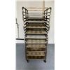 Image 2 : 40 TRAY ALUMINUM MOBILE COMMERCIAL BAKERS RACK WITH 20 ALUMINUM COMMERCIAL BAKING TRAYS