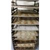 Image 4 : 40 TRAY ALUMINUM MOBILE COMMERCIAL BAKERS RACK WITH 20 ALUMINUM COMMERCIAL BAKING TRAYS