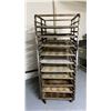 Image 2 : 40 TRAY ALUMINUM MOBILE COMMERCIAL BAKERS RACK WITH 20 ALUMINUM COMMERCIAL BAKING TRAYS