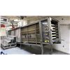 Image 1 : STAINLESS STEEL COMMERCIAL RUBBER CONVEYOR 15 BAY POWERED OVEN LOADING SYSTEM WITH PRI-4 COMMERCIAL