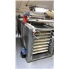 Image 5 : STAINLESS STEEL COMMERCIAL RUBBER CONVEYOR 15 BAY POWERED OVEN LOADING SYSTEM WITH PRI-4 COMMERCIAL