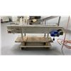 Image 3 : WHITE 17"W X 67"L X 35"H COMMERCIAL CHAIN CONVEYOR SYSTEM ON MOBILE CART *CART INCLUDED*
