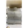 Image 1 : LUCKS DR 1/8 STAINLESS STEEL 2 DOOR 80"W X 104"D X 93"H  COMMERCIAL ROLL IN BAKERS STORAGE PROOFER
