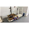 Image 2 : WHITE 6" COMMERCIAL 2 SECTION POWERED FEEDER CONVEYOR SECTION WITH LEGS & ASSORTED PARTS
