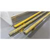 Image 2 : 3 YELLOW 74"L COMMERCIAL BOLT DOWN SAFETY / GUIDE BARS *MUST TAKE ALL*