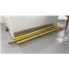 Image 4 : 3 YELLOW 74"L COMMERCIAL BOLT DOWN SAFETY / GUIDE BARS *MUST TAKE ALL*