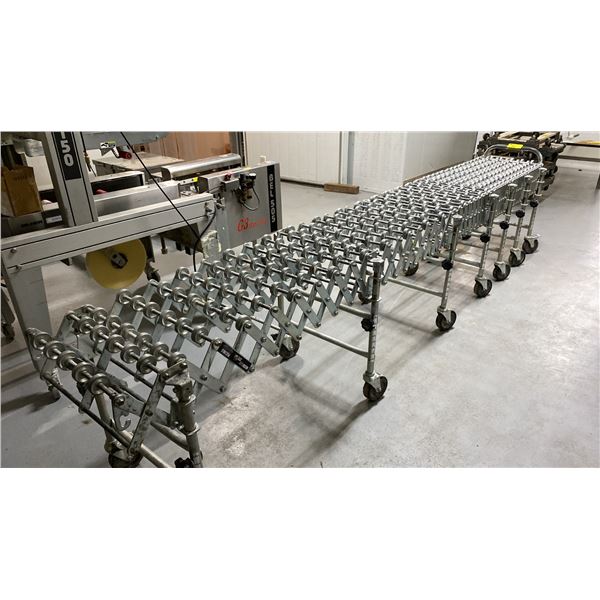 NESTAFLEX 275 COMMERCIAL FLEXIBLE / ADJUSTABLE HEIGHT MATERIAL HANDLING ROLLER CONVEYOR SYSTEM