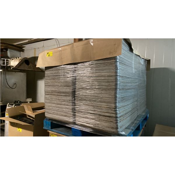 PALLET OF APPROXIMATELY 400 COMMERCIAL ALUMINUM BAKING SHEETS *MUST TAKE ALL ON PALLET*