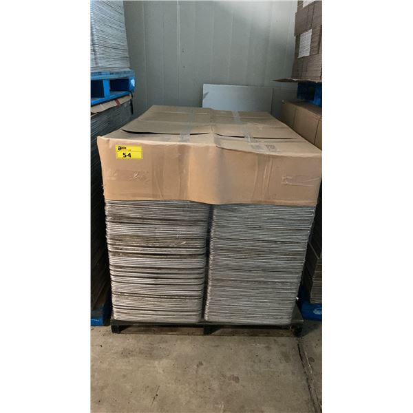 PALLET OF APPROXIMATELY 400 COMMERCIAL ALUMINUM BAKING SHEETS *MUST TAKE ALL ON PALLET*