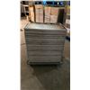 Image 2 : STACK OF APPROXIMATELY 80 COMMERCIAL ALUMINUM BAKING SHEETS MOBILE CART *CART INCLUDED*