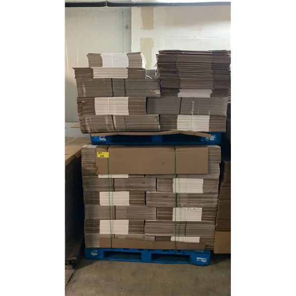STACK OF COMMERCIAL CARDBOARD PACKAGING BOXES *MUST TAKE ALL*