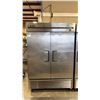 Image 1 : TRUE T-49 STAINLESS STEEL COMMERCIAL 2 DOOR MOBILE ELECTRIC REACH-IN COOLER WITH RACKS