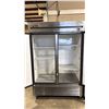 Image 2 : TRUE T-49 STAINLESS STEEL COMMERCIAL 2 DOOR MOBILE ELECTRIC REACH-IN COOLER WITH RACKS